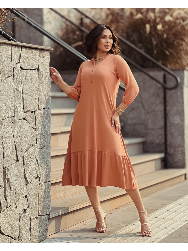 VESTIDO LIA MIDI MEIA MANGA VICENZA
