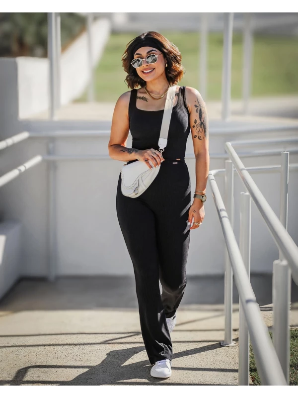 CALÇA VERIDIANA FLARE CANELADA 