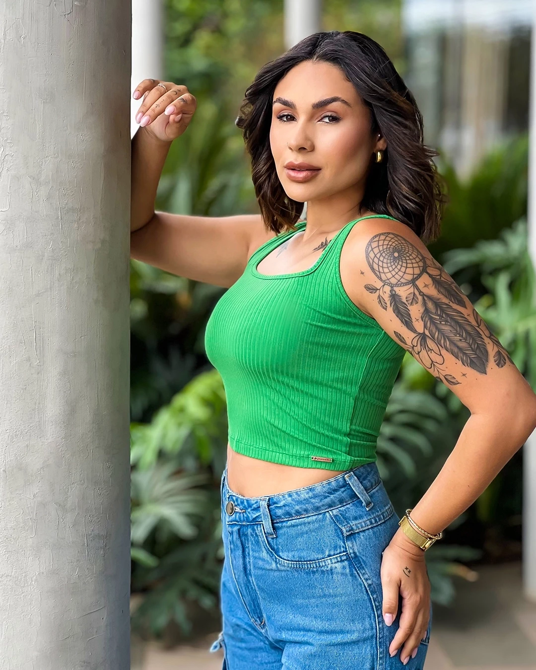 CROPPED PAOLA REGATA CANELADO 
