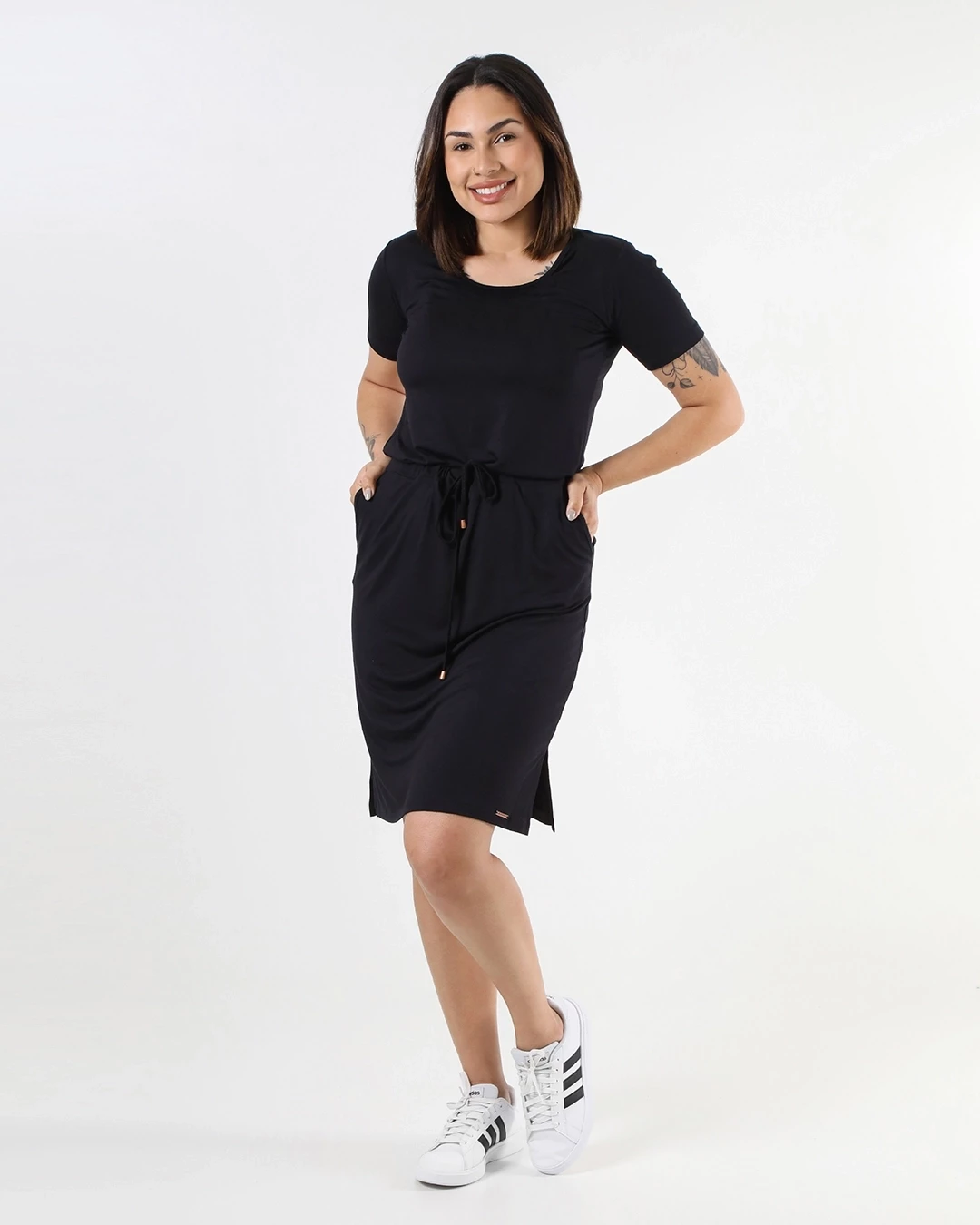 VESTIDO PAMELA MANGA CURTA VISCOLYCRA 