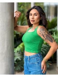 CROPPED PAOLA REGATA CANELADO 