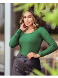 BLUSA FABI MANGA LONGA CANELADA